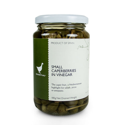 The Essential Ingredient Small Caperberries in Vinegar