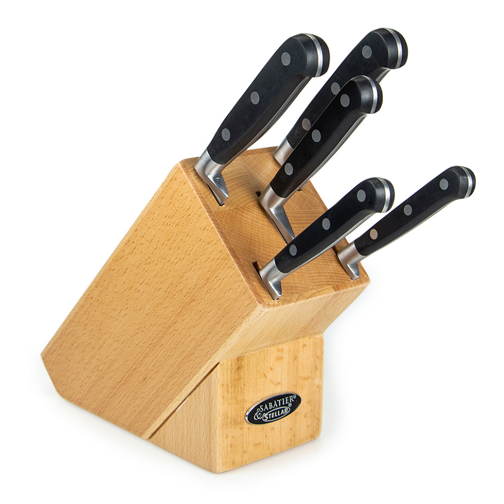 Sabatier V 5 Piece Knife Block Set -VRU50