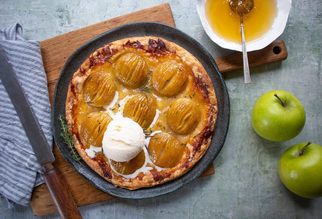 Recipe: Apple, verjuice and honey tart