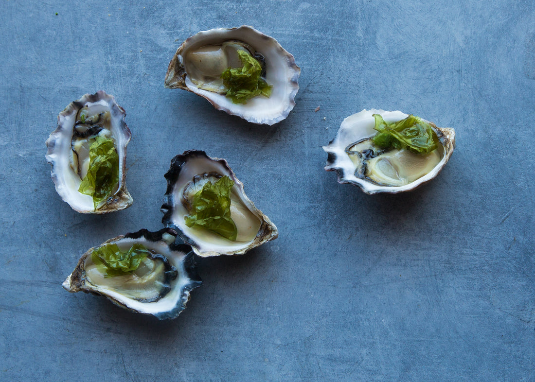 Recipe: Oysters with pickled sea lettuce