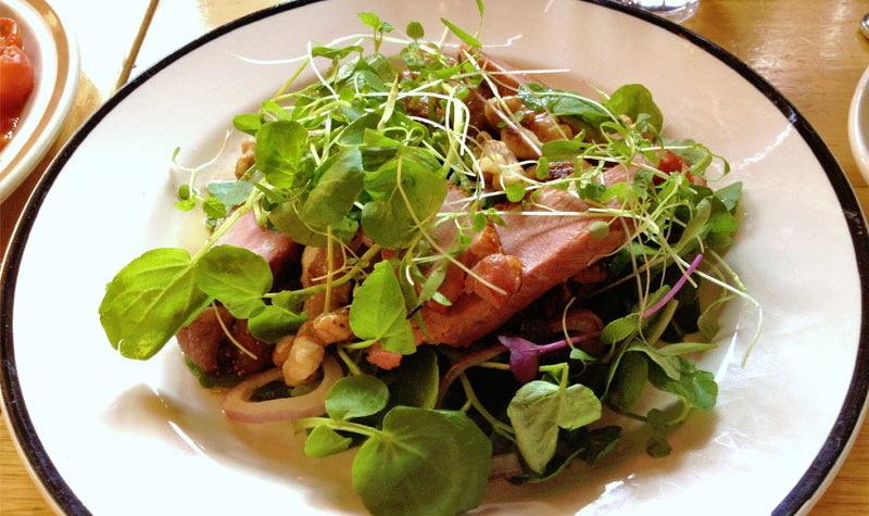 Seared Duck With Watercress Salad & Hunter Valley Verjuice