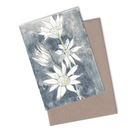 Flannel Flower Greeting Card