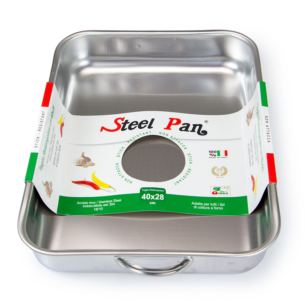 Steelpan Stainless Steel Roasting Pan with Handles