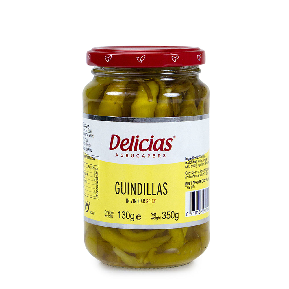 Delicias Guindilla Green Chilli Peppers in Vinegar