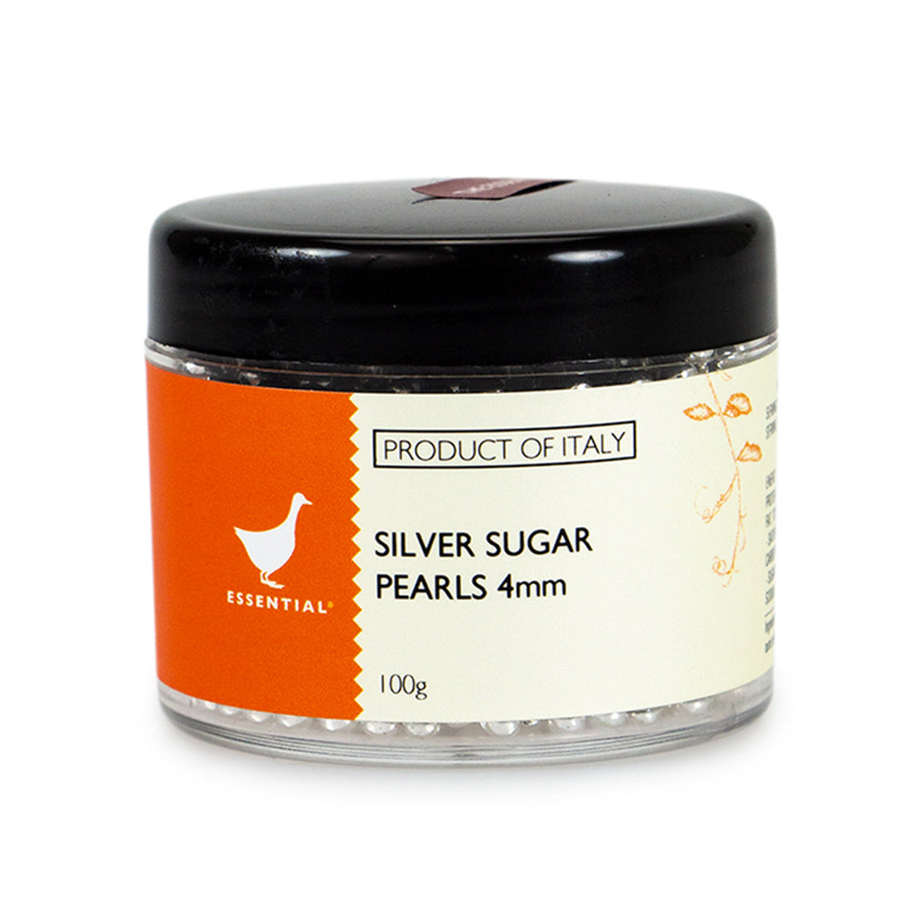 The Essential Ingredient Silver Sugar Pearls 4mm