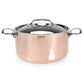 De Buyer Inocuivre Stew Pan with Stainless Steel Handles and Lid 24cm