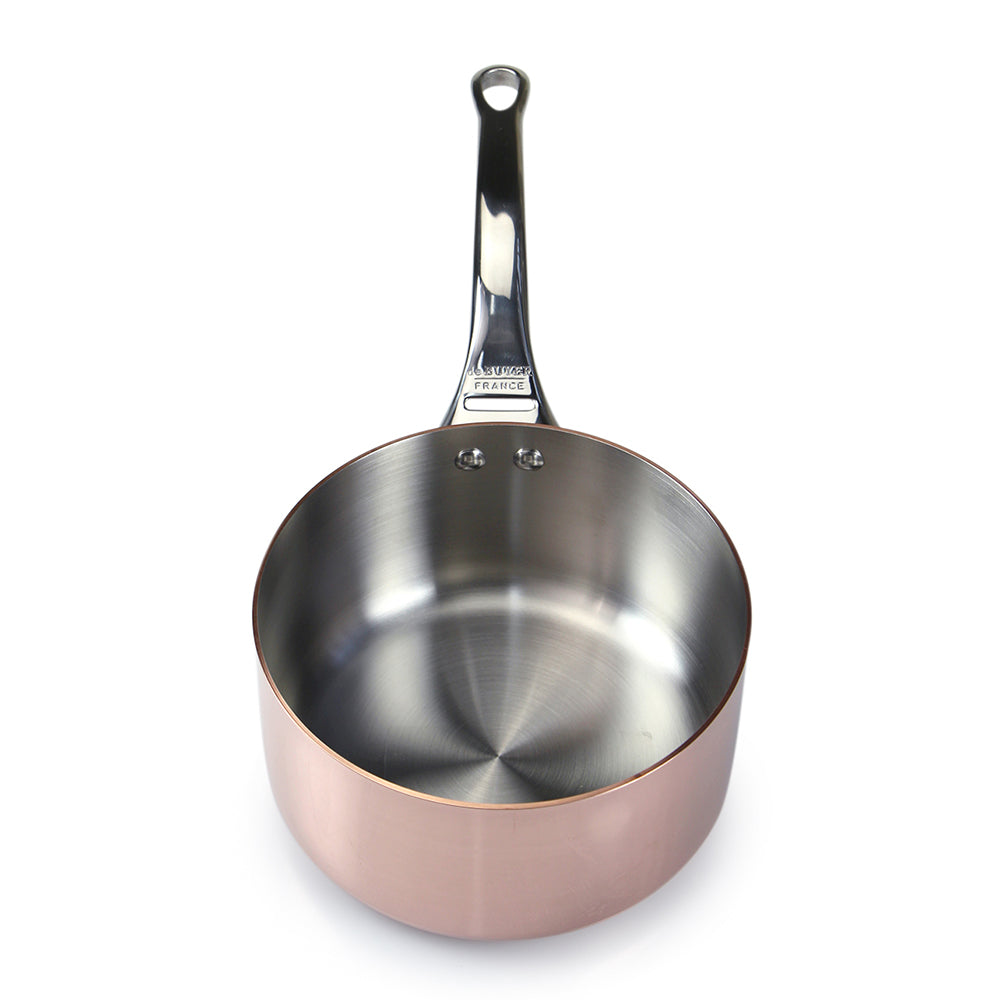De Buyer Copper Saucepan With Stainless Steel Handle