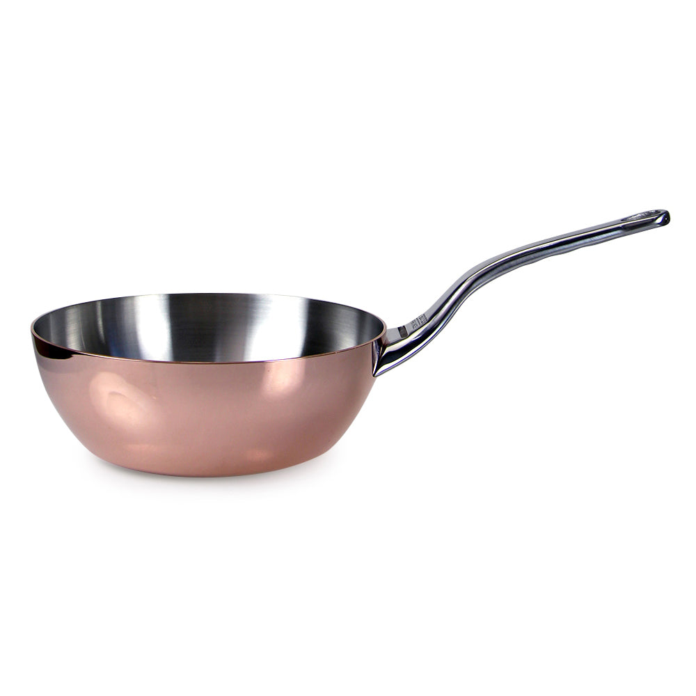 De Buyer Prima Matera Copper Induction Conical Saute Pan