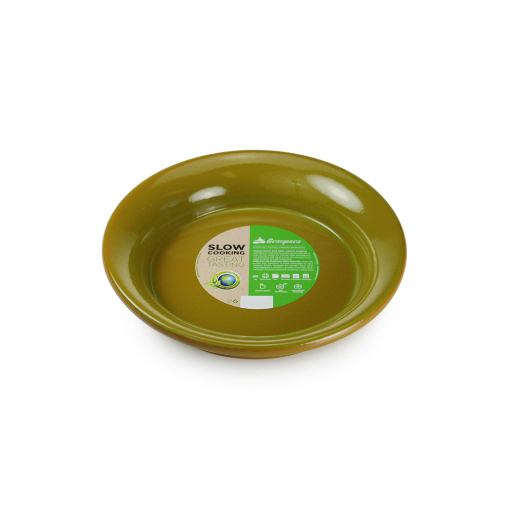 Graupera Pie Plate - Olive green